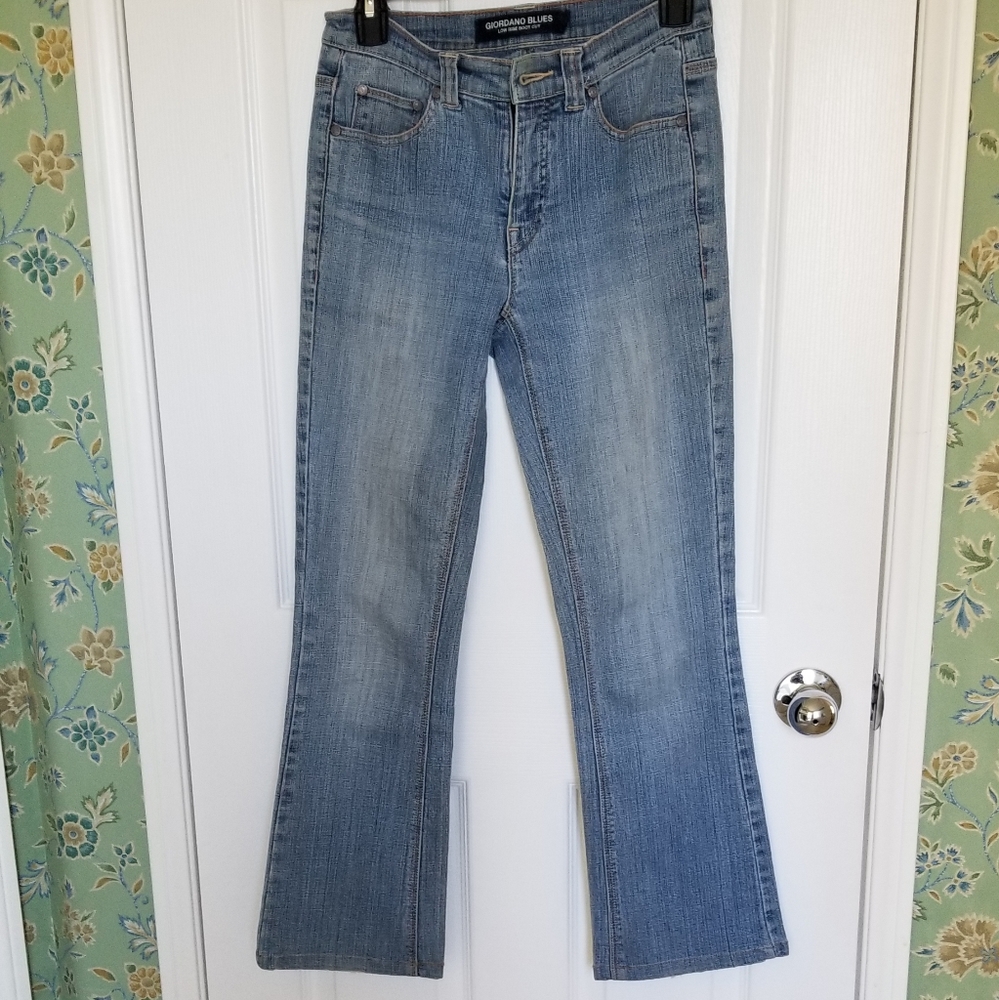 Giordano Blue Low Rise Boot Cut Jeans